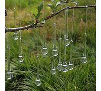 DAHI Lot de 8 Adornos para Árbol de Navidad, Diseño de Carámbanos de Cristal - Gota de Hielo - Colgantes de Cristal (Gota 30 mm)