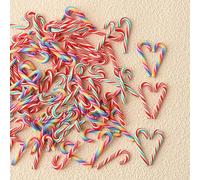 DAHI Mini palitos de caramelo para decoración, joyería para árbol de Navidad, mini colgante de Navidad, adornos colgantes de Navidad para árbol de Navidad (color C)