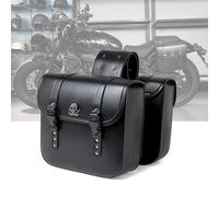 DAHJSD Alforjas Moto para CBR650R CB650R CB 650R CBR 650 R - Bolsa Moto Asiento Trasero Impermeable, Maletas Laterales Moto de Cuero PU, Mochila Moto Fácil de Instalar,A