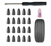 DAHJSD Kit Repara Pinchazos Coche para Ducati Multistrada V4 V4S Sport 1A, Clavos de Goma con Destornillador, Tornillos para Auto Moto Bicicleta Camión, 20 Piezas,A-5.3mm×11.7mm