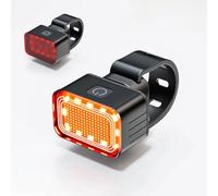 DAHJSD Luces Bicicleta para Giant Cross City RX W 2014 - Luz Recargable USB Delantera y Trasera, Accesorios para Bicicleta Impermeable de Montaña Conducción Nocturna, B Back