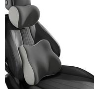DAHJSD Reposacabezas Coche y Cojín Lumbar para Opel Monterey/Mokka/Mokka X/Meriva A/Meriva B/Karl/Karl Rocks, Soporte Lumbar y Almohada Cuello para Asiento de Auto, Transpirable Todo el Año