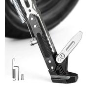 DAHJSD Soporte Lateral Motocicleta para Benelli Pepe 2006-2016, Pata de Cabra Ajustable de Aluminio con Base Antideslizante, Universal para Scooter Moto Dirt Bike,B White