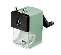 Dahle 155 sacapuntas de mesa manual para lápices de hasta 12 mm - Sacapuntas de precisión con manivela - Sacapuntas profesional en menta para la oficina y la escuela