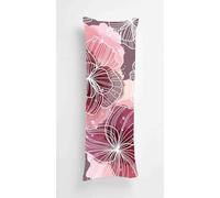 Dahlia Body Pillow Case Cover 35x100cm, Long Backrest Cushion Pillow Protector with Zipper, Decorative Bedding Pillowcase, Soft Body Pillow Cover for Couch Bedroom Petals