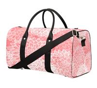 Dahlia - Bolsa de viaje con diseño de flores, bolsa de deporte rosa, bolsa de gimnasio, bolsa plegable para fin de semana, bolsa de noche con asa de equipaje para mujeres y hombres, Dahlia Flower,