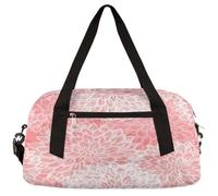 Dahlia Flower Girls Dance Duffle Bag, Pink Kids - Bolsa de viaje pequeña para fin de semana, bolsa de viaje para gimnasia, Dahlia Flower, 18.4L x 7.8W x 9.4