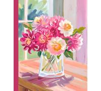Dahlia Flower Journal: Pink and Purple Floral Bouquet Notebook for Journaling, Writing, or Note Taking. 7.5 x 9.25 Inch Wide Ruled Notepad. 110 Pages of Lined Paper.