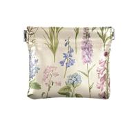 Dahlia Snapdragon - Monedero pequeño de piel sintética, accesorios de viaje únicos para mujeres, niños y niñas, Jacintos Delphinium Rose Beige, 1 size, Moderno