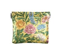 Dahlia Snapdragon - Monedero pequeño de piel sintética, accesorios de viaje únicos para mujeres, niños y niñas, Orquídea rosa peonías amarillas, 1 size, Moderno