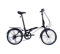 Dahon Dream D6 Bicicleta Plegable para Adultos de 20 Pulgadas, 6 Velocidades, Frenos V-Brake Bicicleta Urbana Plegable para Desplazamientos Negro