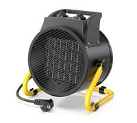 DAHTEC Calefactor Ceramico 3000W - Bajo Consumo - Radiador Electrico Portatil - Calentamiento Rápido en 3 s - Apto para Hogares, Baños y Obras de Construcción