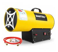 DAHTEC Calefactor de Gas Auxiliar 30-50 kW Potencia Regulable Cañón de Calor Soplador de Aire Caliente para Obras, Amarillo