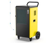 DAHTEC Deshumidificador Industrial Profesional (70 L/24h máx.) - Bomba de Agua Incorporada con Drenaje Continuo - Ideal para Viviendas, Bodegas y Espacios de Hasta 200 m²/500 m³