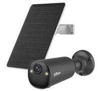 Dahua Apollo Bullet C1 4MP Kit de cámara de vigilancia Inteligente con Doble Banda inalámbrica con AOV, Wi-Fi 6, Incluye Panel Solar (Negro)