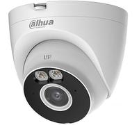 DAHUA Cámara de vigilancia de exterior/interior IP WiFi 4MP Full-Color 2.8mm con micrófono T4A-LED