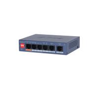 DAHUA CS4006-4ET2GT-60 PoE-Switch 4 Ports 10/100 + 2 RJ45 Gigabit-Uplink 60 W verwaltbar in der Cloud Layer2