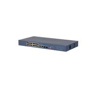 DAHUA CS4218-16ET-190-V2 PoE-Switch 16 Ports 10/100 + 2 Combo-Gigabit-RJ45/SFP-Uplink 190 W verwaltbar in der Cloud, Layer 2