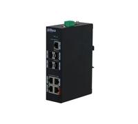 Dahua DAHUA-1758N DH-PFS3409-4GT-96-V2 Switch Dahua no gestionable de gama industrial. 4 RJ45 Gigabit PoE/PoE+/Hi-PoE/PoEbt. 4 S
