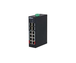 DAHUA DAHUA-4254 DH-HS4412-8ET-120 PoE-Switch Industrie-L2 mit 8 Ports