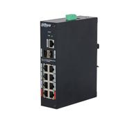 Dahua DAHUA-4384 DH-HS4210-8GT-110 Switch Industrial Gestionable (L2) Dahua. 8 puertos PoE Gigabit. 2 puertos uplink SFP Gigabit
