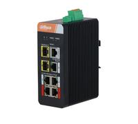 Dahua DAHUA-4430 DH-IS4207-4GT-120 Switch Industrial Gestionable (L2) Dahua. 4 puertos PoE Gigabit. 1 puerto RJ45 Gigabit. 2 pue