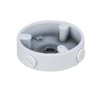 DAHUA DH-PFA137 - Caja de Conexiones para Cámaras - Aleación de Aluminio, Color Blanco, Resistente a la Humedad, Incluye Tornillos y Pasacables Estanco