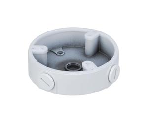 DAHUA DH-PFA137 - Caja de Conexiones para Cámaras - Aleación de Aluminio, Color Blanco, Resistente a la Humedad, Incluye Tornillos y Pasacables Estanco