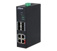 Dahua HS4408-4ET-96 Switch Hardened PoE 4 puertos 10/100 +4SFP Gigabit 96W Manejable Layer2