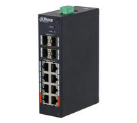 Dahua HS4412-8ET-96 Switch Hardened PoE 8 puertos 10/100 +4SFP Gigabit 96W Manejable Layer2