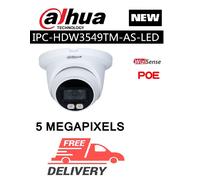 Dahua IPC-HDW3549TM-AS-LED 5MP a todo color fijo focal cálido LED Eyeball Wiz...