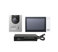 Dahua Kit Videoportero IP DHI-KTP01L(S) - Videoportero DHI-VTO2201F-P, Monitor VTH2421FW-P, Switch DH-PFS3005-4ET-36E, 2MP, 1280x720 Pixeles, Pantalla 7" TFT, IP65