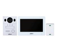Dahua KTX01(S) Kit de videoportero híbrido 2 hilos, cámara de 2MP, pantalla táctil de 7", Wi-Fi, sistema de alarma, IP65