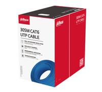 Dahua PFM923I-6UN-C (Blue) Bobina 305mts Cable UTP CAT6 0.53mm Cobre sin Oxigeno CE CPR Eca. Cubierta LSZH Azul
