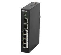 Dahua PFS4206-4P-120 Switch Rango Temp Extendida PoE 3 puertos 10/100 + 1 puerto Gigabit + 2SFP 120W 802.3at Manejable Layer2