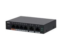 Dahua S4100-4ET2ET-60-C Switch PoE 2.0 4 puertos 10/100 + 2RJ45 Uplink 10/100 60W Manejable en Cloud Layer2