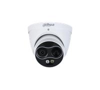 Dahua TPC-DF1241-T-S2 - Cámara IP Domo Mini Híbrida Térmica + Visible, 4MP, 256x192px, Lente 3.5+4mm, PoE, IP67, Blanco, para Interior/Exterior