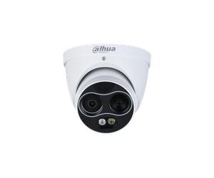 Dahua TPC-DF1241-T-S2 - Cámara IP Domo Mini Híbrida Térmica + Visible, 4MP, 256x192px, Lente 3.5+4mm, PoE, IP67, Blanco, para Interior/Exterior