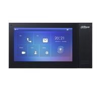 "Dahua VTH2421FB-P Monitor Interior 7"" de Superficie para Videoportero IP PoE SD 6E 1S Alarma Negro"