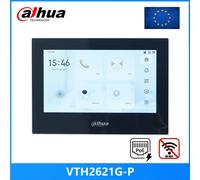 Dahua VTH2621GW-P / VTH2621G-P 802.3af PoE Monitor interior táctil de 7 pulgadas, Monitor de timbre, videoportero, tarjeta SD integrada black screen