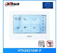 Dahua VTH2621GW-P VTH2621G-P Monitor Interior Táctil de 7 Pulgadas con PoE 802.3af, Monitor de Timbre, Videoportero white screen