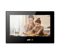 "Dahua VTH5321GB-W Monitor Android Interior 7"" de Superficie para Videoportero IP WiFi Pantalla Táctil PoE SD 8E/1S Alarma Negro"