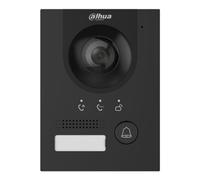 Dahua VTO2202F-P-S3-B Estación Exterior para Videoportero IP 2-hilos/RJ45 PoE con Cámara 2MP IP65 IK07 168.6º. Color negro