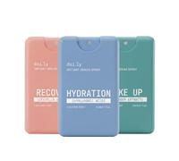 dai.ly Pack Variado 3 Sprays Bruma Serum Facial | Wake Up Pepino + Hydration Ácido Hialurónico + Recovery Centella Asiática | Formato Bolsillo 20ml | 3 Unidades