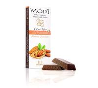 Daidone - Modica Sicilian Artisan Chocolate - Almond Flavored - Package with 12 Bars of 100g