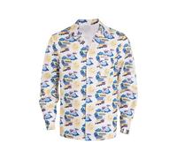 Daiendi Doc Brown Disfraz de Cosplay Camisa Camisas Halloween Karnival XXL