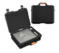 DAIERTEK Starlink - Mini funda rígida de viaje, impermeable y portátil, funda protectora negra Starlink, incluye espuma de corte preciso, un bloqueo TSA y un puerto de carga para viajes y camping