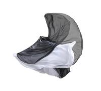 DAIHAN Mujer Maxifalda de Doble Capa Reversible de Danza del Vientre Falda Larga A-Line Disfraz para Entrenamiento y práctica Fluida para vals, Flamenco y Festivales NegroBlanco S