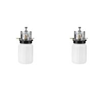 Daijianbin 2 x bomba de vacío olla de aceite 500 ml ordeñadora de plástico aceite para vaca, oveja, cabra, ordeñar, máquina accesorios