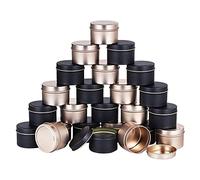 Daijianbin 24 paquetes de latas de velas con tapa, 4 onzas, tarros de metal para hacer velas DIY, arte, regalos y regalos